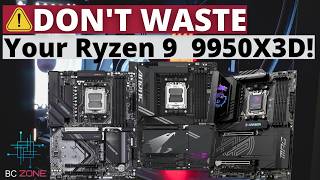 🏆 THE BEST MOTHERBOARDS FOR RYZEN 9 9950X3D In 2025! (TOP 3) ✅ Budget, Premium & Best Value Picks