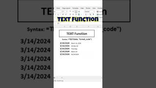 TEXT Function - The Ultimate Date Formatting Formula! ⚡ 🔥 #shorts #techtips #exceltips