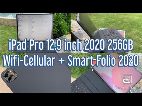iPad Pro 12.9-inch 2020 256GB Wifi-Cellular+Smart Folio Keyboard 2020+Paper-like Screen Kit Unboxing