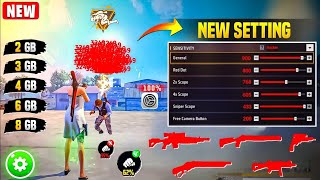 All Gun Headshot Sensitivity Setting After New OB51 Update | Free Fire Max Auto Headshot Sensitivity