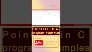 Pointers in C program examples #cprogramming #cprogramminginhindi #computerengineering  #pointer