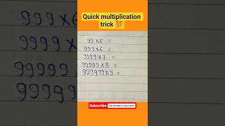 Quick multiplication trick 💯#quickcalculations #fastmultiply #multiplicationtricks #multiplication