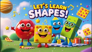 Learn Shapes for Kids | Fun Shape Song with Ball, Square, Triangle & Rectangle! | Preschool Learning
