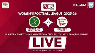LIVE || Bangladesh Army Sports Club Ltd. Vs Nasrin Sports Academy || Women's Football League 2025-26