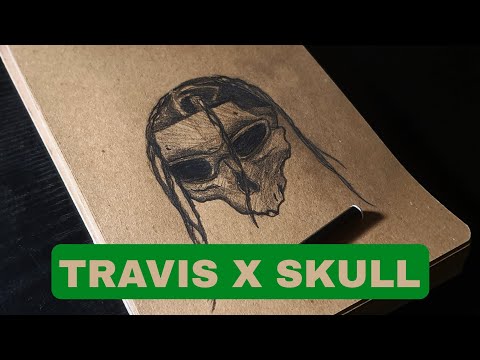 Travis Scott Skull Drawing | Dark HipHop Art