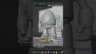 Robot design in blender. Day5/30 of Digital art. #blenderguru #blender3d #blenderanimation #shorts