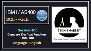 Compare_decfloat  function in db2 sql | SQLRPGLE | ibmi training | sqlrpgle as400 | ibm db2 function