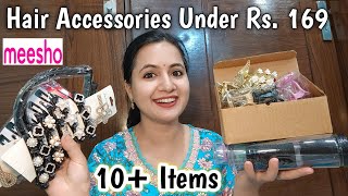 10+ Meesho Affordable Hair Accessories Haul / Meesho Hair Accessories Under 169 / Neema's Talk