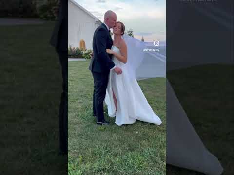 Samantha + Trevor’s wedding day was anything but jaded and complicated. #weddingshorts #wedding