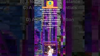 Full stack development What should go in the exports object when setting up a configuration module