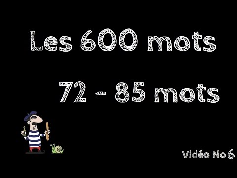 The 600 Most Common French Words | Vocab | Beginner | No6