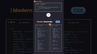 CSS Modern Search Bar Design in 30 Seconds! 😍 #shots #shortvideo #html #css