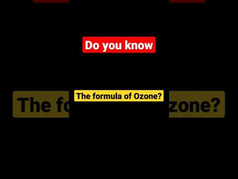 Basic #chemistry #formula #ozone