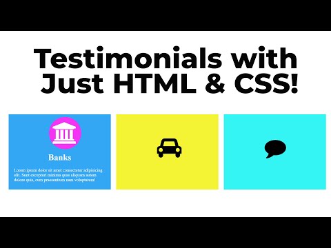 Build Stunning Testimonials with Just HTML & CSS!