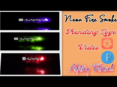 How to make neon fire smoke logo | Neon Fire Smoke Logo kaise banaye | Kinemaster |