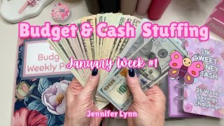2026 New Binder Setup 💖 | January Week 1 Cash Stuffing & Budget Reset