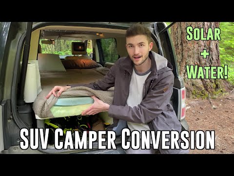 SUV Camper Conversion Tour | FORD FLEX | Electrical System, Water, Solar
