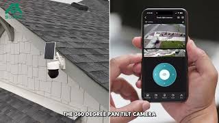 SOLIOM 4K Wireless Security Camera | 8MP Ultra HD, Solar Powered, Smart AI Radar, 360° Coverage