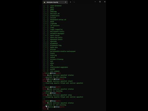 Starting any Service in Linux (E.g. : apache2)
