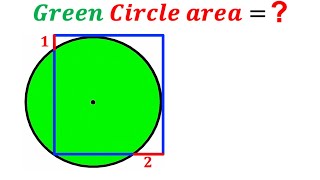 Can you find area of the Green shaded Circle? | (Square) | #math #maths | #geometry