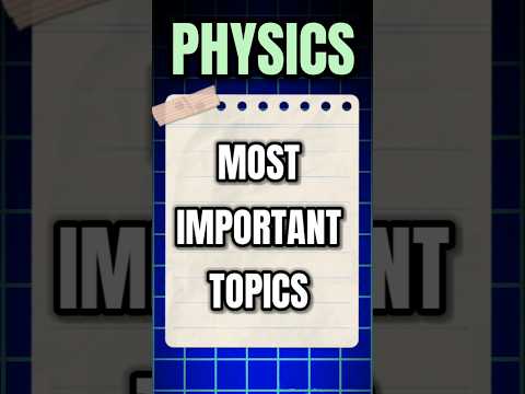 Class 12 Physics Most Important Topics 🔥 | Class 12 Physics |#shorts #short