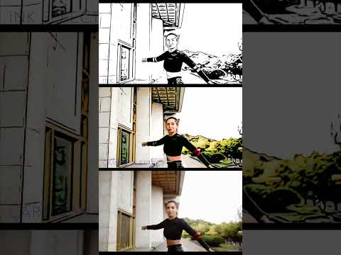 Cartoon effect from Live Action Video #shorts #viral #viralshorts #youtubeshorts #cartoon #effects