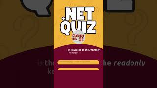 MCQ Interview question for .NET For Everyone || #quiz #learning #education #ChallengeQuiz24 #maths