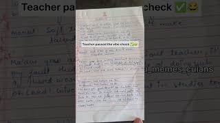 Trending Student Copy & Teacher Answer 😂😂#trendingshorts#exam #university