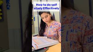How to do Self Study Effectively 🎯#studymotivation #motivation #ca #cs #cma #upsc #neet #selfstudy