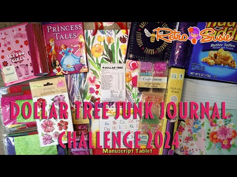 Get Creative With Dollar Tree Finds: Junk Journal Challenge 2024 #paperterracedtjj