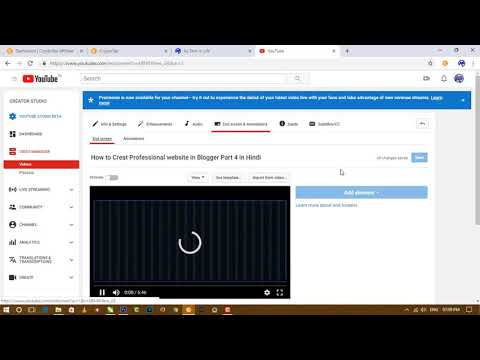 How To Creat Youtube End Screen
