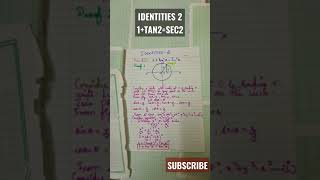 IDENTITIES 2#shorts#handwrittennotes#trigonometry#trignometricfunctions#formula#sums#hubli#maths