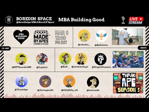 BoredIn Live 🎙 MBA Building Good ❤️ 🎙