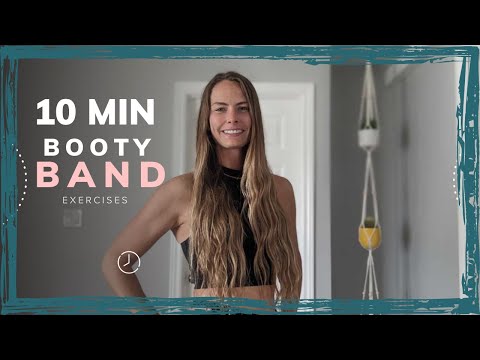 10 Minute Booty Band Workout - Shape Your Booty At Home - Small Band Required