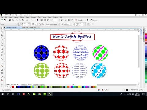 How to Use FISH EYE Effect in Coreldraw