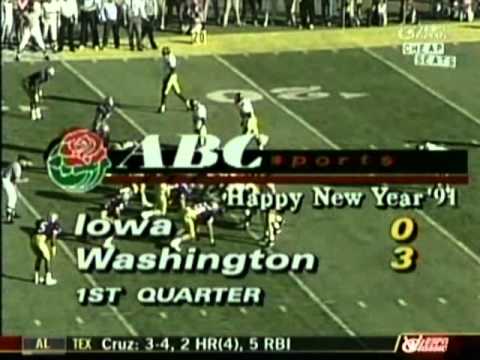 Cheap Seats 1991 Rose Bowl Washington vs Iowa PART1/2