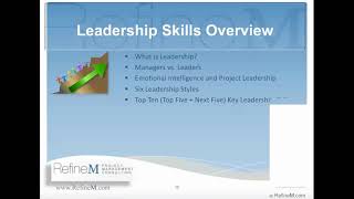 Leadership Skills for Project Managers [Webinar]
