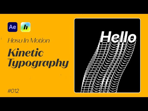 How to make a Kinetic Typography Animation in After Effects