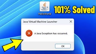 A Java Exception Has Occurred Error on Windows 11 / 10 /8/7 - How To Fix Cannot Open .jar files ✅