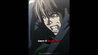 Light Crashes Out After L Reveals Himself #deathnote #lightyagami #anime