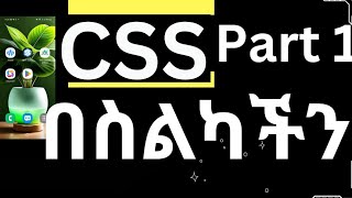 #CSS Part 1 - Using Only Phone | CSS በአማርኛ ለጀማሪዎች በስልክ ብቻ በቀላሉ።#abuki_tech #What is CSS?