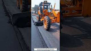 Motor Grader Asphalt Edge Trimming for Smooth Road Finish