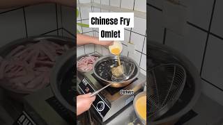 Fragrant fried eggs🥚chinese fry omlet #making #streetfood #egg #shorts #viral #chefwire