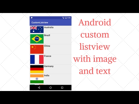 Android custom listview with image and text