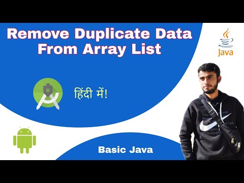 How To Remove Duplicate Data From Array list RecyclerView #Firebase #Android #Java Hindi #hashset