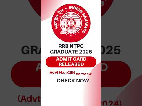 RRB NTPC Admit Card 2025 OUT|8113 Vacancies| Download Now #rrb #rrbntpc #admitcard #rrb_ntpc #rrbje