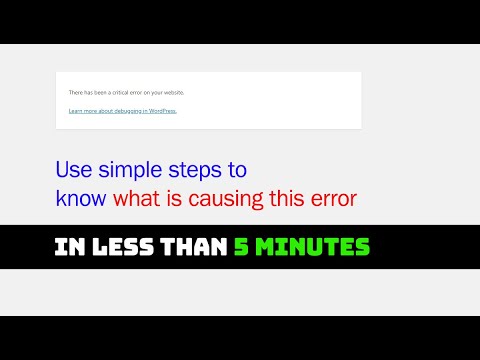 There has been a critical error on your website - Know what is causing and start the website