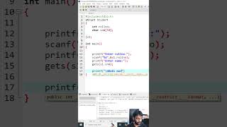 "Master C Structures: Store & Display Student Details in Minutes 🚀" Explanation in English #coding
