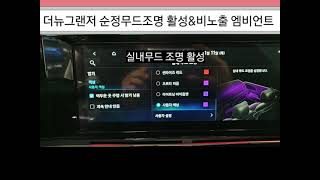 대구 더뉴그랜저 엠비언트(실내무드조명) 활성&비노출 엠비언트
