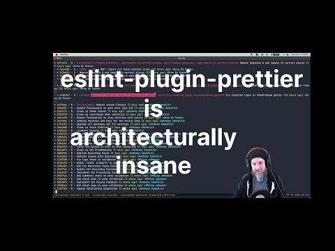 eslint-plugin-prettier architecturally insane